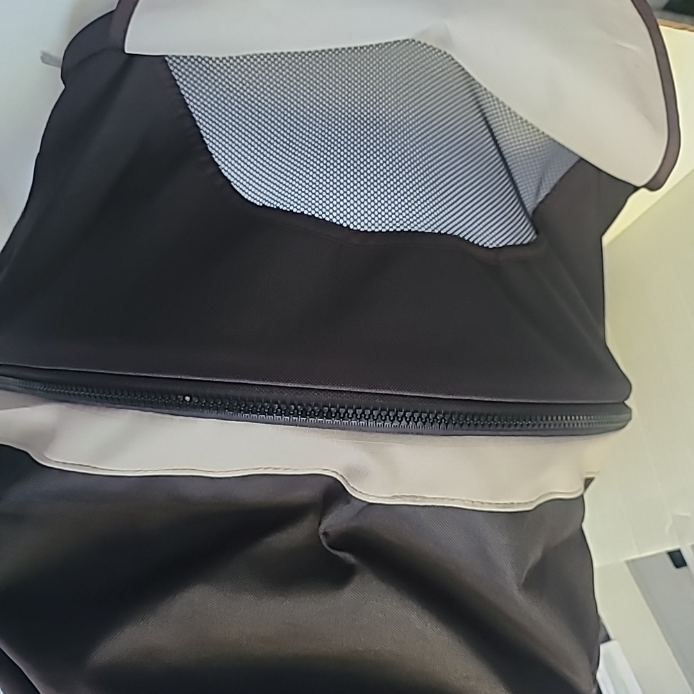 Chic Two-Tone Backpack - Picture 3 of 16